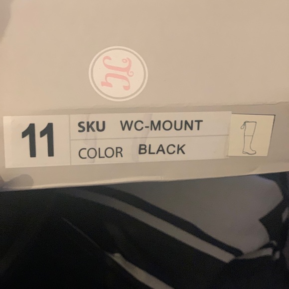 Black knee high boots - Picture 4 of 4